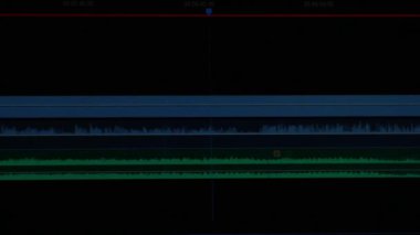 Video düzenleme zaman çizelgesi kapat.