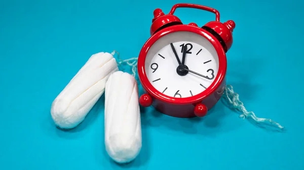 Ciclo Menstrual Tempo Para Tampões — Fotografia de Stock
