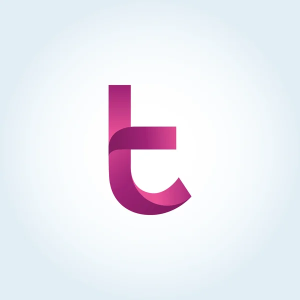 T letra logo — Vector de stock