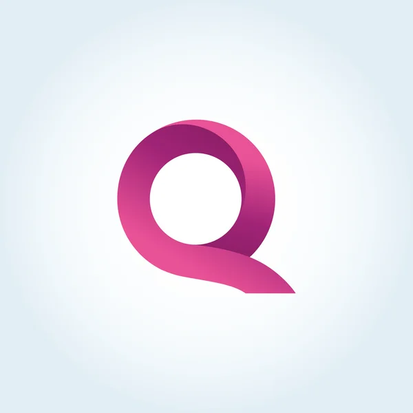 Q litera logo — Wektor stockowy