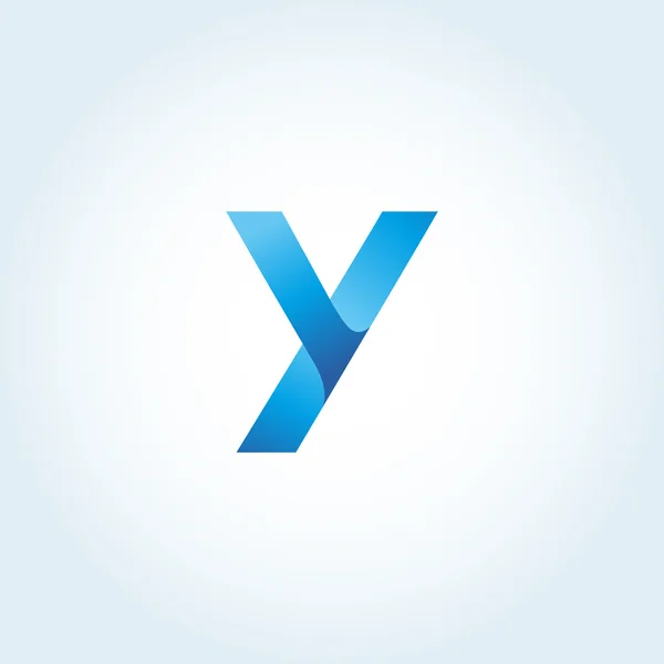 Y letra logo — Vector de stock