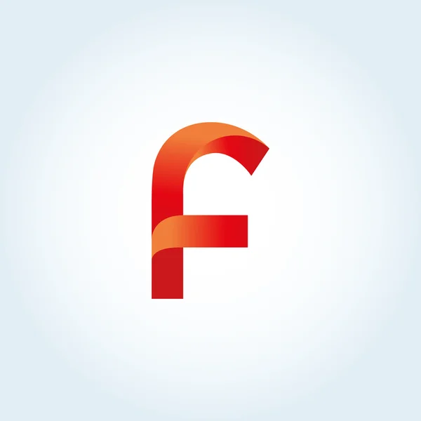 F-letter logó — Stock Vector