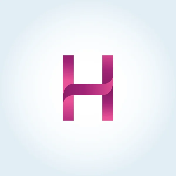 H 文字ロゴ — ストックベクタ