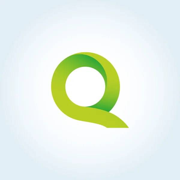 Q γράμμα λογότυπο — Διανυσματικό Αρχείο