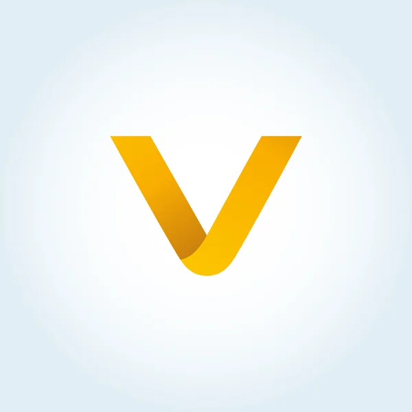 V brev logotyp — Stock vektor