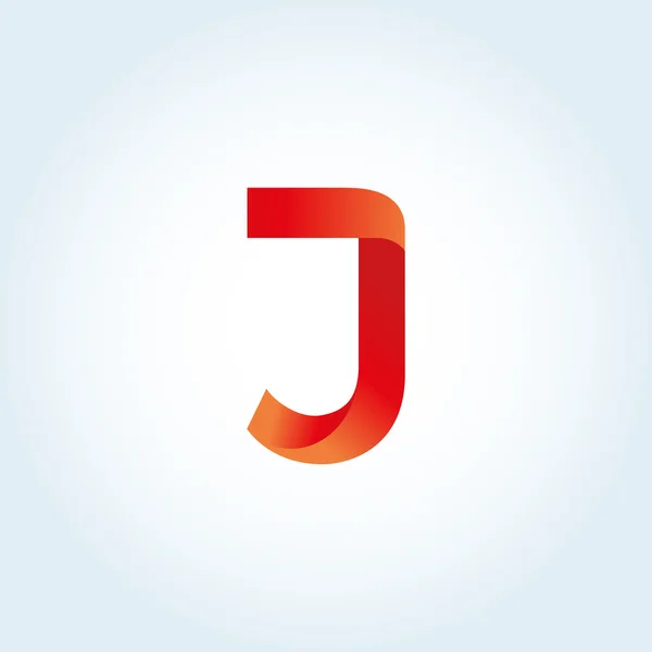 J brev logotyp — Stock vektor