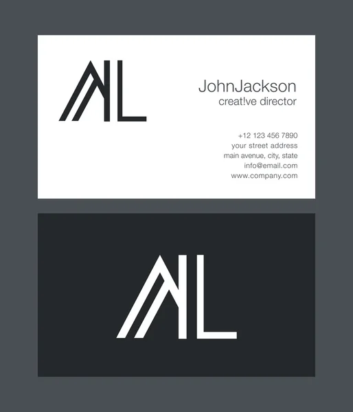 Ortak logosu Al mektupları — Stok Vektör
