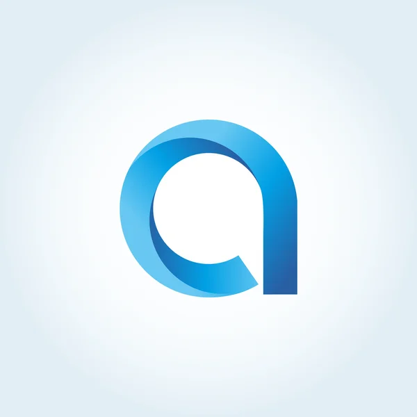 Bir mektup logo — Stok Vektör