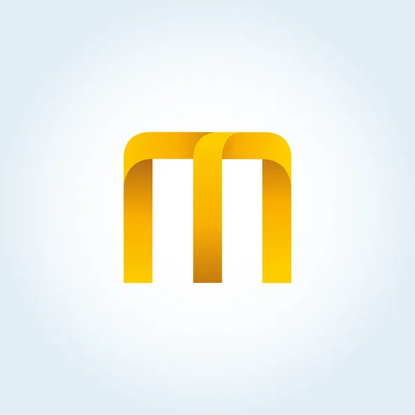 Logotipo letra M — Vector de stock