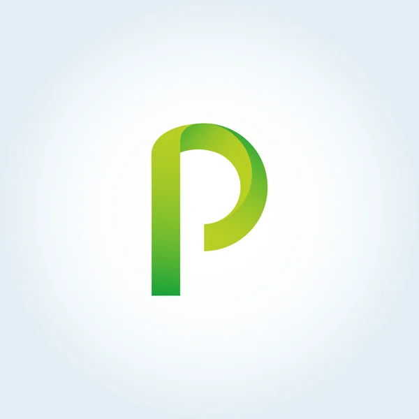 Logotipo letra P — Vector de stock