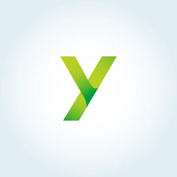 Logo písmeno Y — Stockový vektor