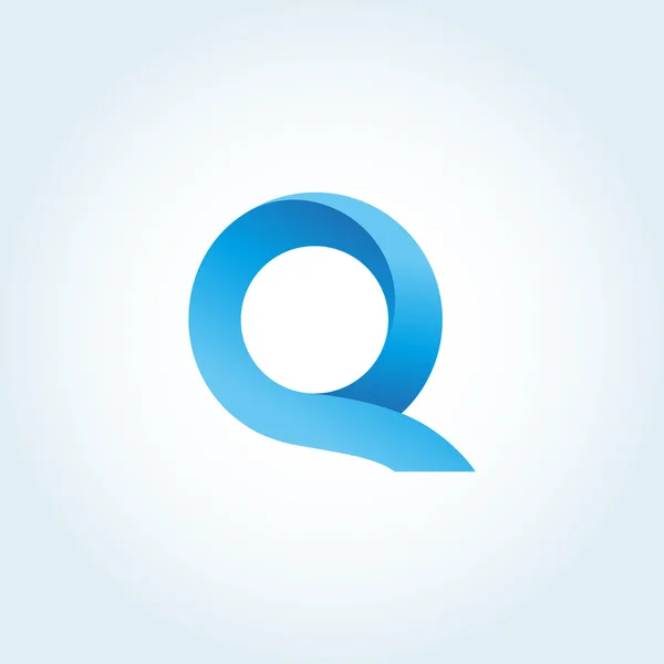 Q litera logo — Wektor stockowy