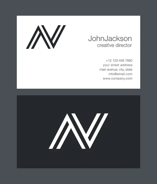 Joint logo AV letters — Stock Vector