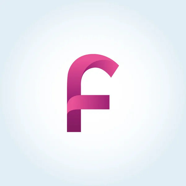 F letra logo — Vector de stock