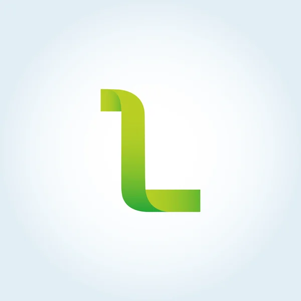 L letra logo — Vector de stock