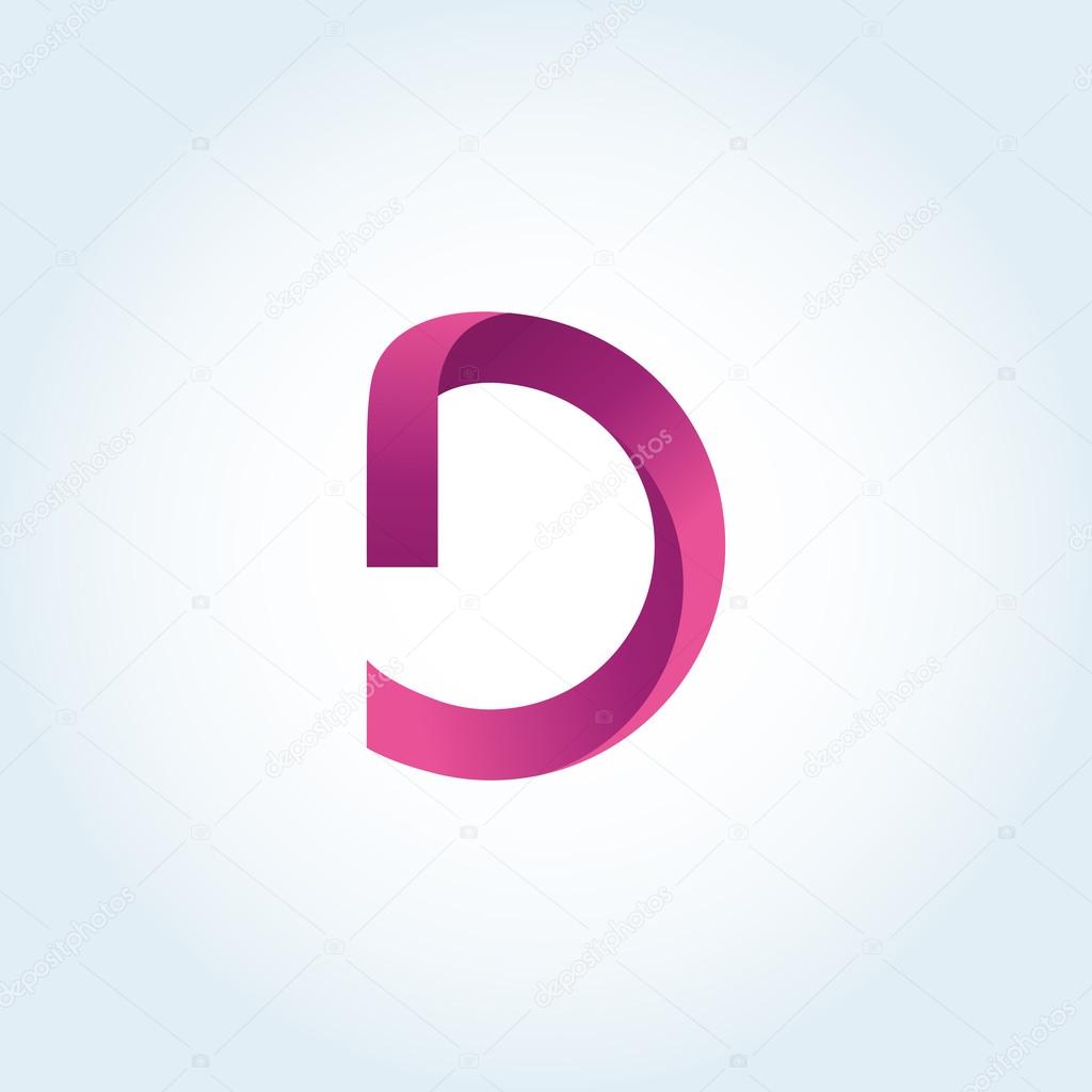 D letter logo, d letter icon, symbol vector element.