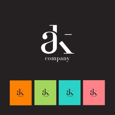 A ve K harf Logo