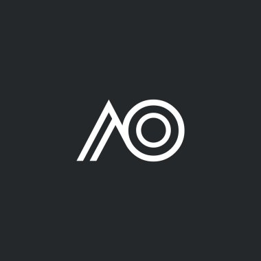 A ve O harf Logo 