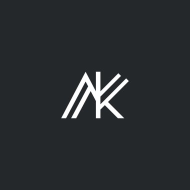 A ve K harf Logo 