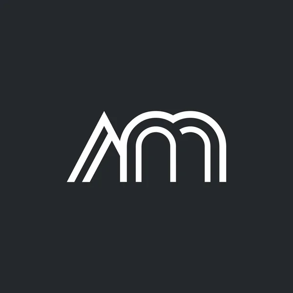 A & Logo litery M — Wektor stockowy