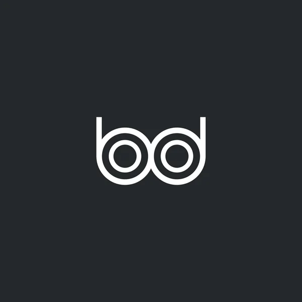 Β & λογότυπο γράμματα D — Διανυσματικό Αρχείο
