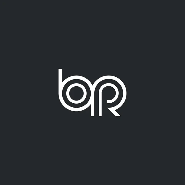B & R 字母徽标 — 图库矢量图片