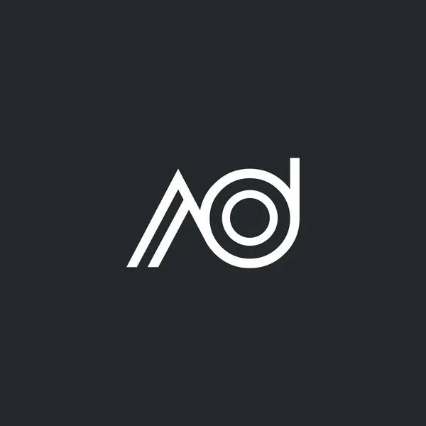 A & D Letters Logo — Stockvector