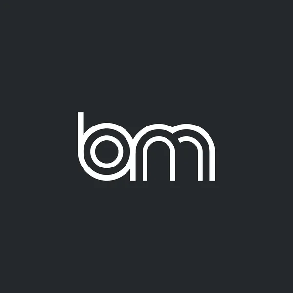 B & M Letters Logo — Stock Vector