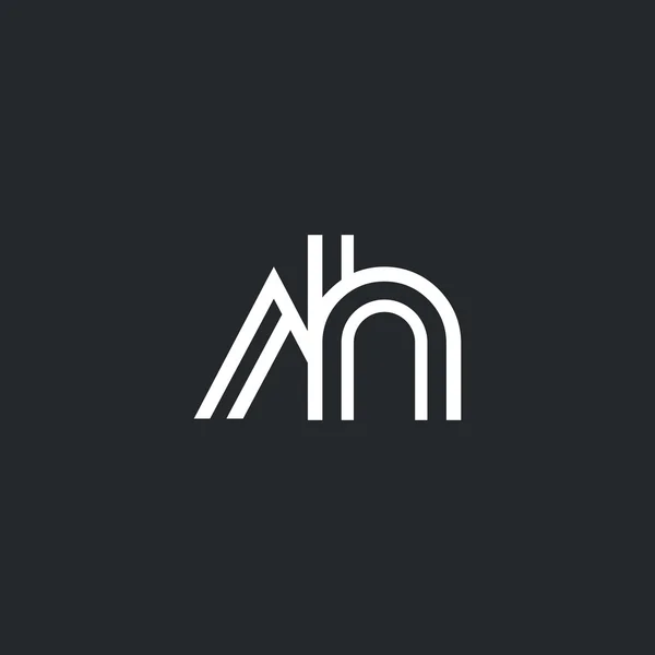 A & h Buchstaben Logo — Stockvektor