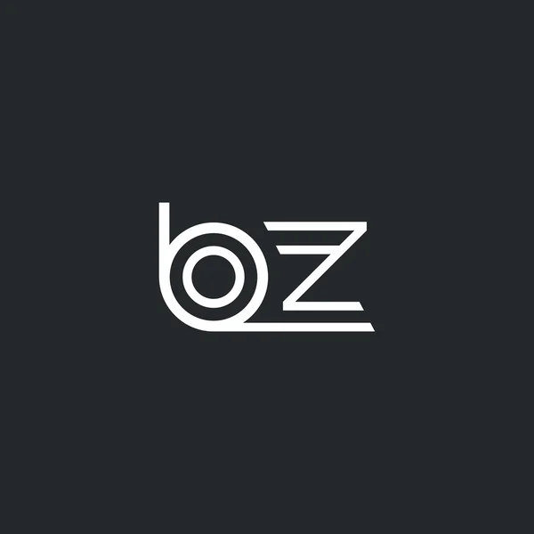 Β & Z γράμματα λογότυπο — Διανυσματικό Αρχείο