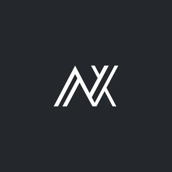 A & Logo litery X — Wektor stockowy