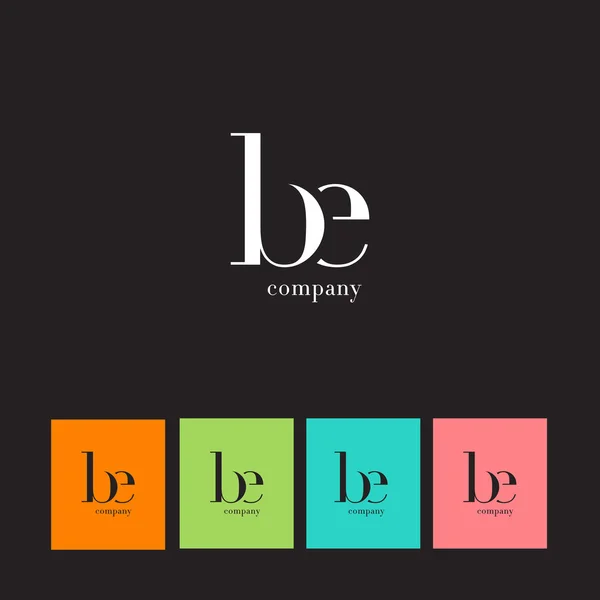 B ・ E の文字ロゴ — ストックベクタ