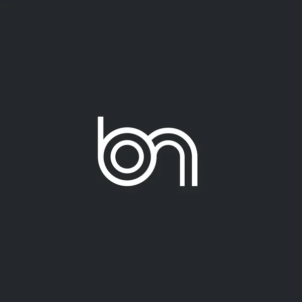 Β & N γράμματα λογότυπο — Διανυσματικό Αρχείο