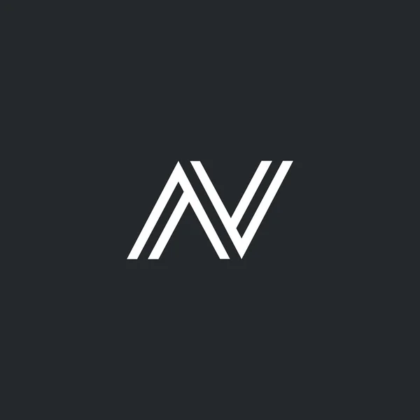 A & v Buchstaben Logo — Stockvektor