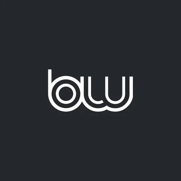 Logotipo de letras B & W — Vector de stock