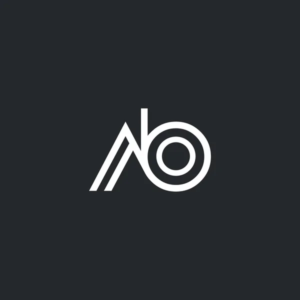 A & Β γράμματα λογότυπο — Διανυσματικό Αρχείο