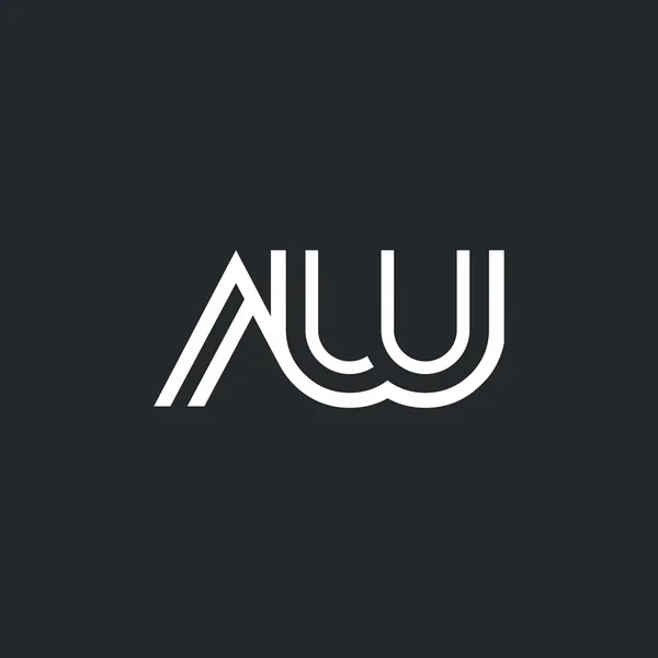 Логотип літер A & W — стоковий вектор