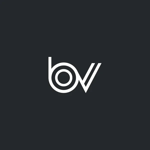 Β & λογότυπο γράμματα V — Διανυσματικό Αρχείο