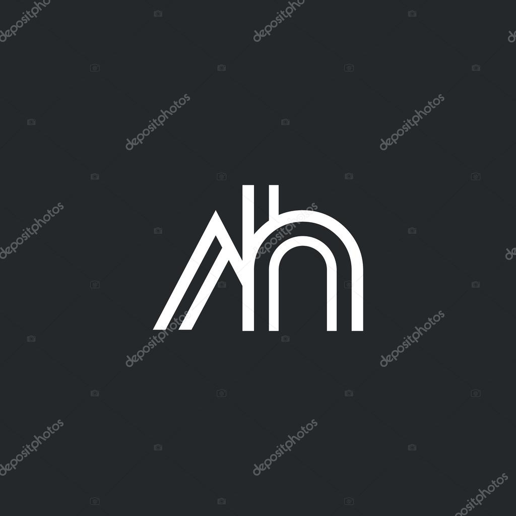 A & H Letters Logo, Icon, Vector element