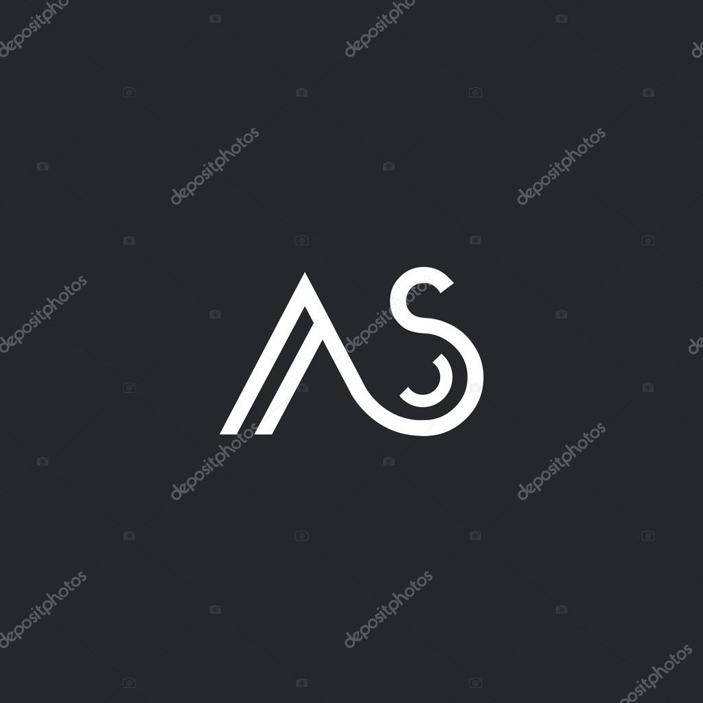 A & S Letters Logo, Icon, Vector element
