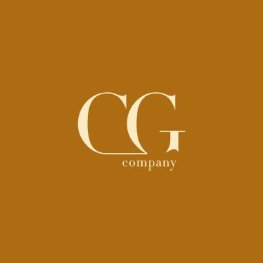 CG harfler iş şirket logosu 