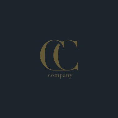 CC harfler iş şirket logosu 