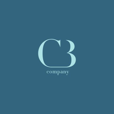 CB harf iş şirket logosu 