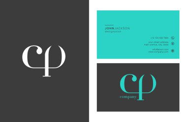 CP harf Logo kartvizit