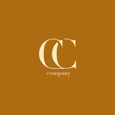 CC harfler iş şirket logosu 