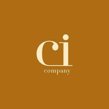 CI harfler iş şirket logosu