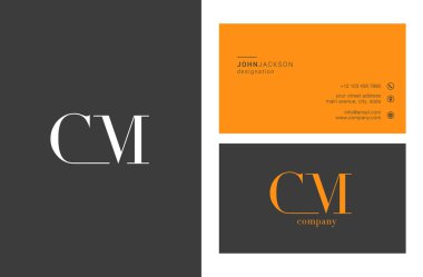 Cm harf Logo kartvizit