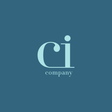 CI harfler iş şirket logosu