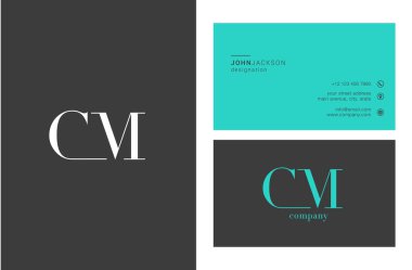 Cm harf Logo kartvizit