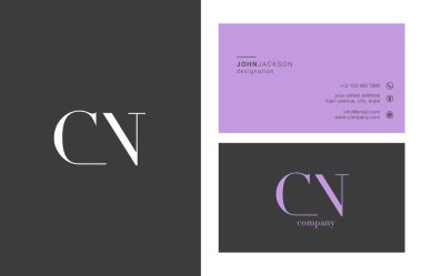 CN harf Logo kartvizit
